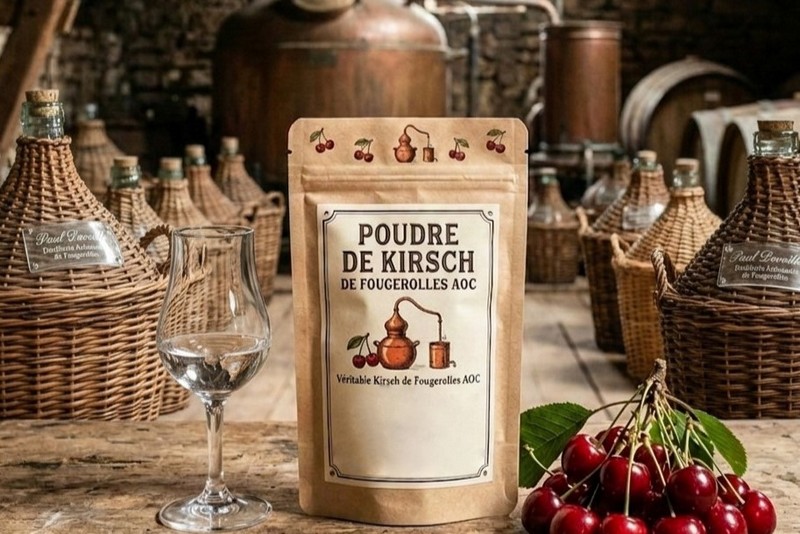 NOUVEAU : le Kirsch de Fougerolles AOC en poudre