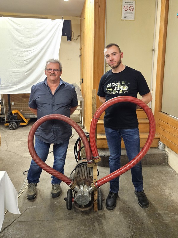 transmission entre l'ancien et le nouveau distillateur